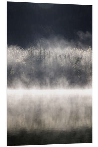 Stampa su PVC Fog at Hintersee, Ramsau, Bavaria