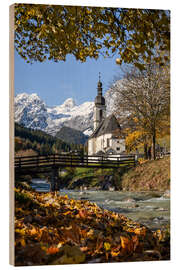 Quadro de madeira Hintersee, Ramsau, Bavaria