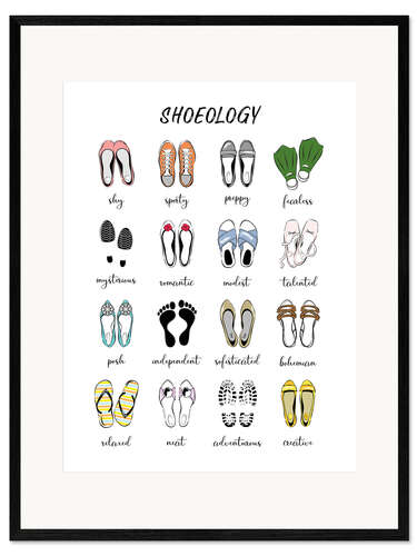 Impression artistique encadrée Shoeology