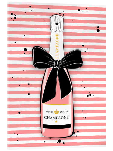 Acrylic print Pink Champagne