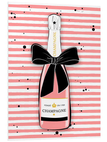 Foam board print Pink Champagne