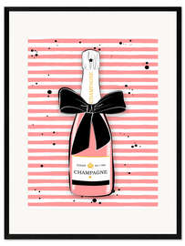 Impression artistique encadrée Pink Champagne