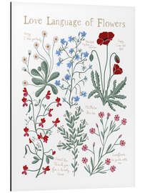 Magnettafel Floriography, the Love Language of Flowers