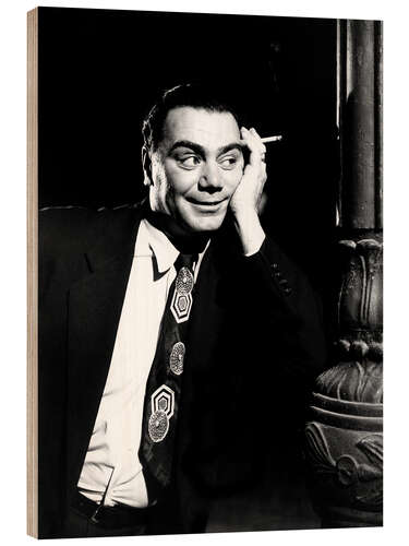 Holzbild Ernest Borgnine in "Maty", 1955