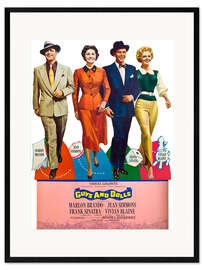 Gerahmter Kunstdruck Guys and Dolls - Marlon Brando, Frank Sinatra, 1955