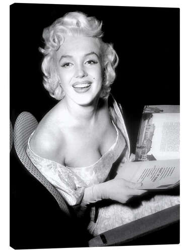 Leinwandbild Marilyn Monroe bei der Premiere von "Jenseits von Eden", 1955