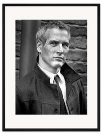 Gerahmter Kunstdruck Paul Newman in "Der Mackintosh-Mann", 1973