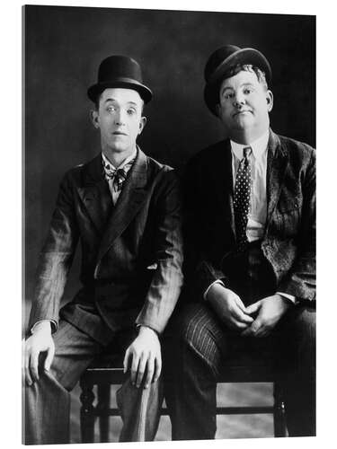 Quadro em acrílico Stan Laurel, Oliver Hardy, late 1920s