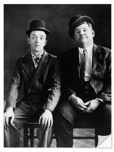 Naklejka na ścianę Stan Laurel, Oliver Hardy, late 1920s