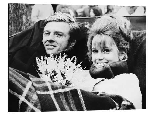 Gallery print Robert Redford, Jane Fonda, on set of "Barefoot in the Park"