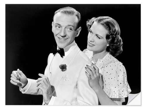 Selvklebende plakat Fred Astaire, Eleanor Powell in "Broadway Melody of 1940" III