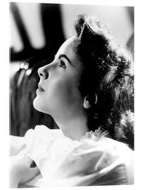 Akryylilasitaulu Elizabeth Taylor, mid-1940s