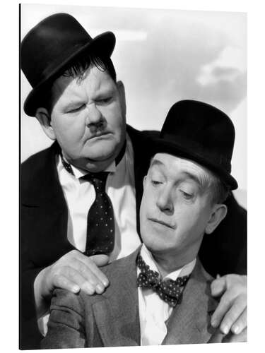 Cuadro de aluminio Oliver Hardy, Stan Laurel, ca. 1940