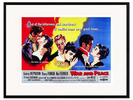 Framed art print Audrey Hepburn - War and Peace, 1956