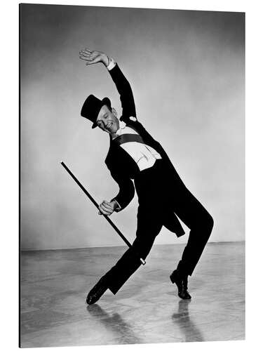 Quadro em alumínio Fred Astaire in "Silk Stockings", 1957