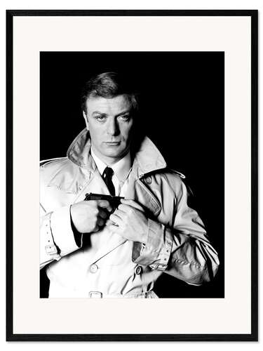 Framed art print Michael Caine in "The Ipcress File", 1965