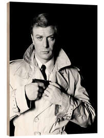 Holzbild Michael Caine in &quot;Ipcress – streng geheim&quot;, 1965