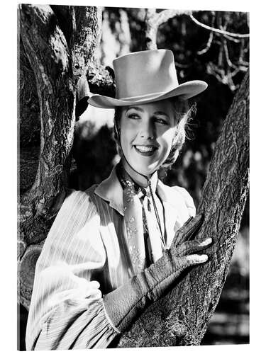 Acrylic print Barbara Britton in "Gunfighters", 1947