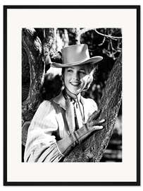 Gerahmter Kunstdruck Barbara Britton in "Gunfighters", 1947
