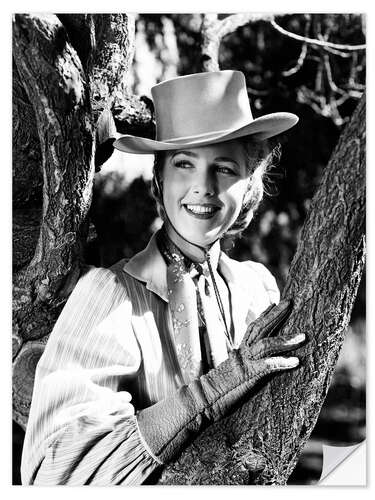 Vinilo para la pared Barbara Britton in "Gunfighters", 1947