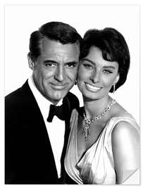 Naklejka na ścianę Cary Grant, Sophia Loren in "Houseboat", 1958