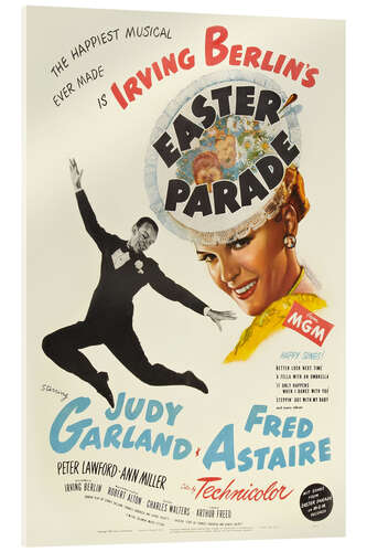 Acrylglasbild Fred Astaire, Judy Garland - Osterspaziergang, 1948