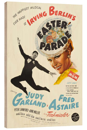 Quadro de madeira Fred Astaire, Judy Garland - Easter Parade, 1948