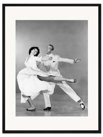 Gerahmter Kunstdruck Cyd Charisse, Fred Astaire in "Vorhang Auf", 1953