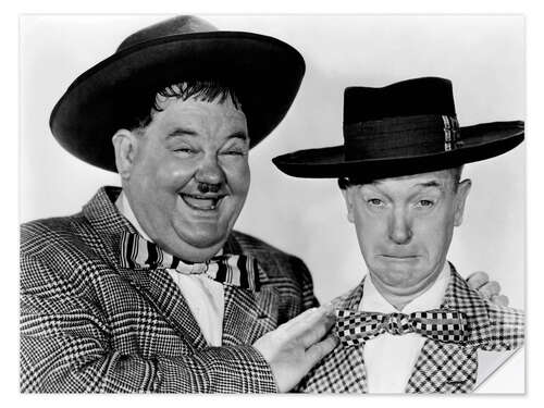 Sticker mural Oliver Hardy, Stan Laurel in "Jitterbugs", 1943