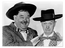 Naklejka na ścianę Oliver Hardy, Stan Laurel in "Jitterbugs", 1943