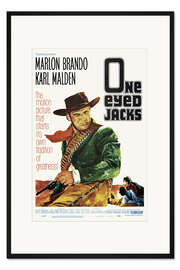 Gerahmter Kunstdruck Marlon Brando - One Eyed Jack