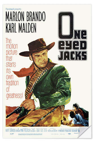 Sticker mural Marlon Brando - One Eyed Jack