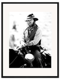 Gerahmter Kunstdruck Jack Nicholson in "Duell am Missouri", 1976