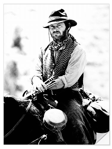 Wandsticker Jack Nicholson in "Duell am Missouri", 1976