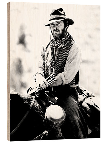 Wood print Jack Nicholson in "Thee Missouri Breaks", 1976