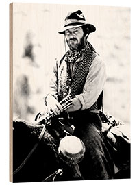 Wood print Jack Nicholson in "Thee Missouri Breaks", 1976