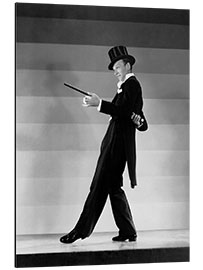 Aluminium print Fred Astaire in "Top Hat", 1935