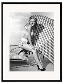 Gerahmter Kunstdruck Marilyn Monroe, ca. 1950