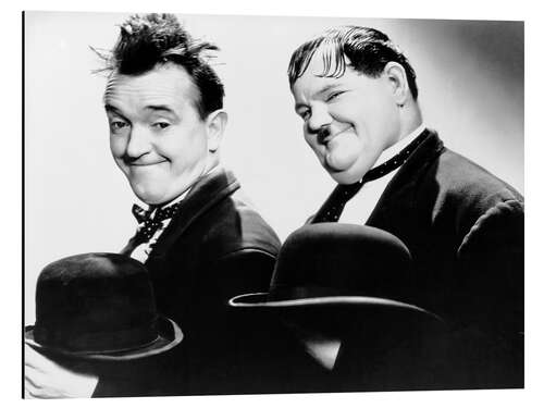 Alubild Stan Laurel, Oliver Hardy in "Zwei ritten nach Texas", 1937