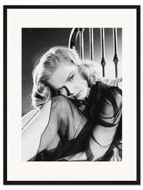 Gerahmter Kunstdruck Anne Francis in "A Lion in the Streets", 1953