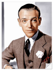 Selvklebende plakat Fred Astaire in "Carefree", 1938