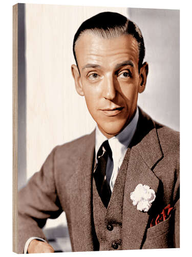 Holzbild Fred Astaire in "Sorgenfrei durch Dr. Flagg", 1938