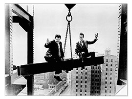 Vinilo para la pared Oliver Hardy, Stan Laurel in "Liberty", 1929