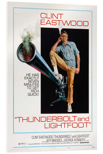 Stampa su vetro acrilico Clint Eastwood - Thunderbolt and Lightfoot, 1974