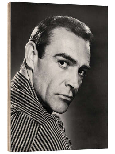 Wood print Sean Connery, ca. early 1960s