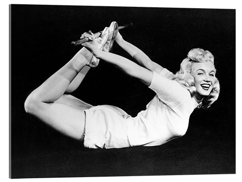 Acrylic print Marilyn Monroe working out, 1948