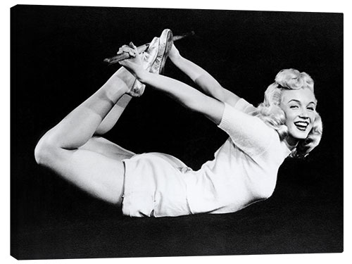 Quadro em tela Marilyn Monroe working out, 1948