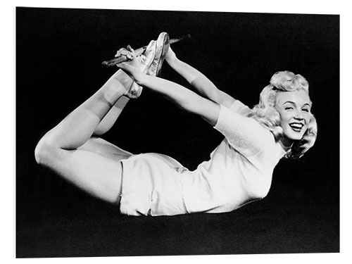 PVC print Marilyn Monroe working out, 1948