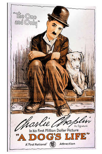 Gallery Print Charlie Chaplin - Ein Hundeleben (engllsch)