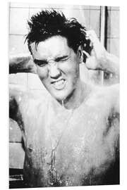 PVC-tavla Elvis Presley under the Shower in "G.I. Blues", 1960